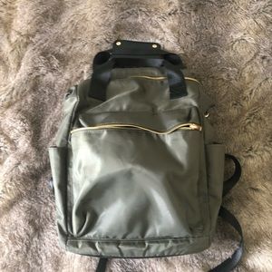 Olive green backpack from Target